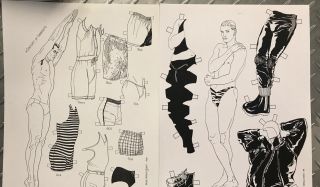 Bruce Patrick Jones Paper Doll A Century Of Swimsuits & Extra Modern Male 1989
