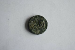 Leo Iv And Constantine Vi And (775 - 780) Authentic Byzantine Coin Ae Follis
