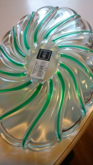 MIKASA Oval Peppermint Green Sweet Dish 9 1/2”,  Glass,  Made In Germany 3