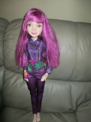 Disney Descendants 2 Mal Isle Doll 28 " Purple Hair Rare
