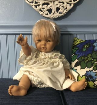 Vintage Anatomically Correct Girl Doll Berenguer Toddler 20 " Silicone