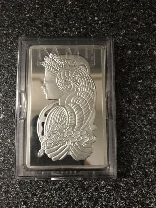 Pamp Suisse 5 Oz Silver Bar Package With Proof.  999
