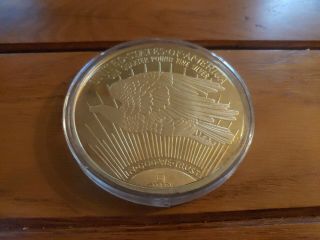 Washington Giant Quarter - Pound Golden Eagle.  999 Fine Silver W/ Certificate