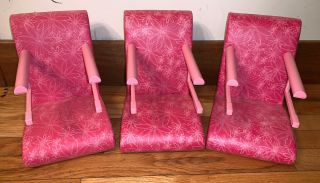 Set Of 3 American Girl Doll High Chair/bistro Set Retired Pink