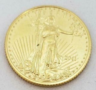 2011 - Us 1/10th Oz Gold $5 Eagle Bu,  L8026