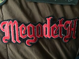 Megadeth Logo Rare And Vintage Patch Dave Mustaine Thrash Speed Metal