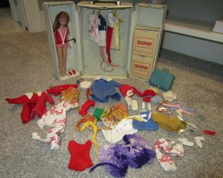 Vintage 1963 Skipper Doll With Case,  Clothing,  Accessories