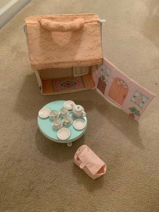 American Girl Bitty Bear & Friends Bitty Bunch Play House And Tea Party Set