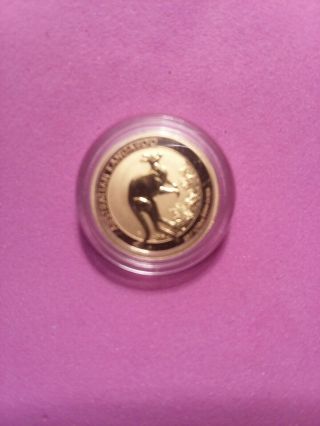 1/10 Oz Gold 2017 Perth Australian Kangaroo Coin Gem Bu