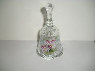 Vintage Fenton Bell Hand Painted Signed By A.  Meeks