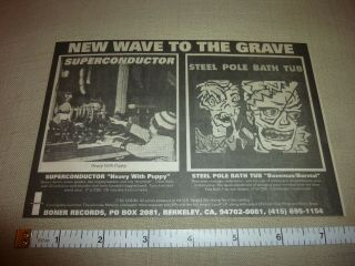 Vital Music Records PRINT AD clipping WEEN iron prostate LUNACHICKS shaved pigs 3