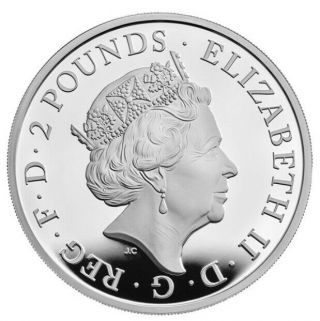 2020 Great Britain £2 1 - Oz Silver Queen’s Beasts White Horse Of Hanover Pf70 Uc