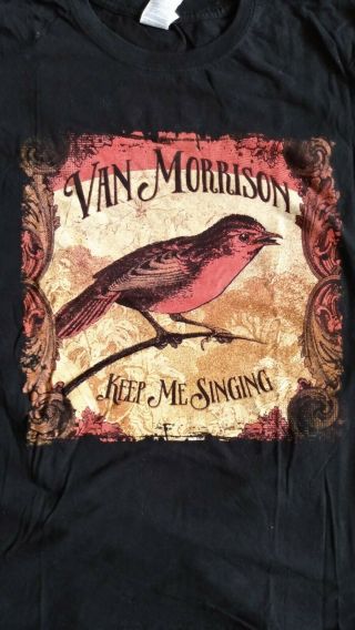 Van Morrison Concert Tee Shirt Med Keep Me Singing Tour Clearwater Florida 2012