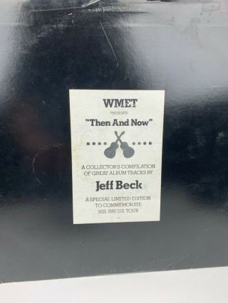 Jeff Beck Then And Now Vinyl Record Album White Label Promo 2 Lp