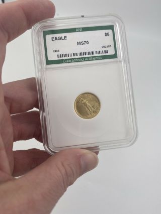 1993 Us 1/10 Oz $5 American Eagle Gold Bullion Coin