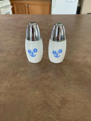 Westinghouse Gemco Blue Cornflower Salt & Pepper Shakers