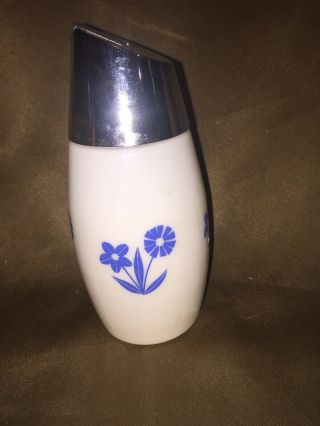 Vintage Gemco Westinghouse Blue Cornflower Milk Glass Sugar Dispenser