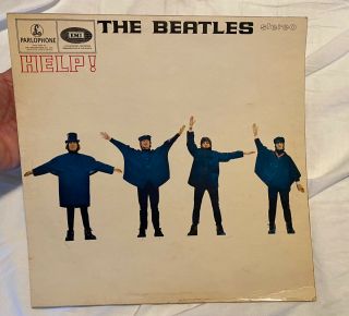 The Beatles Help Parlophone 1965 Lp Vinyl Black & Silver Label