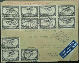 Belgian Congo 21 Apr 1935 Airmail Cover From Leopoldville To Brussels,  Belgium
