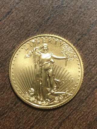 2017 1/10 Oz Gold American Eagle Coin Brilliant Uncirculated
