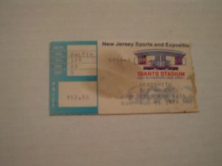 Aerosmith Ted Nugent 1978 Concert Ticket Stub