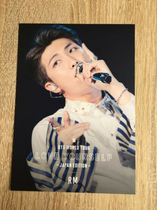 Bts - Rm Love Yourself Japan Edition Dvd/blue - Ray Bonus Limited Photo Card