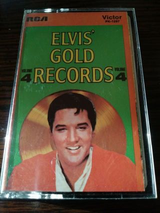 Elvis Gold Records Volume 4 Cassette Tape 1968 Bmg Rca Pk - 1297