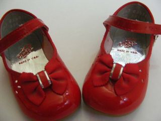 NEAR RED PATENT LEATHER SHOES & SOCKS PATTI PLAY PAL 2
