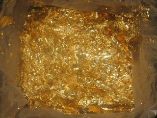 1000 Grams 1 Kilo Of Huge Gold Leaf Flakes In Bag Ships