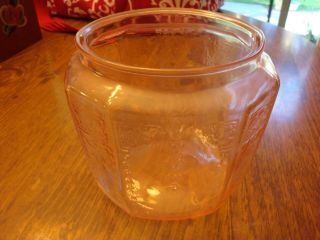 Vintage Pale Pink Depression Glass Candy Dish