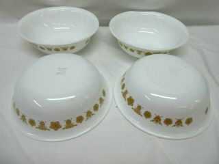 Set Of 4 Corelle Butterfly Gold 6 - 1/4 " Soup Cereal Bowls Corning