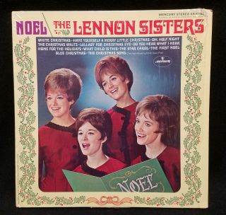 Lp Noel The Lennon Sisters Mercury Stereo Sr - 61180 Shrink Wrap (open) Vg,