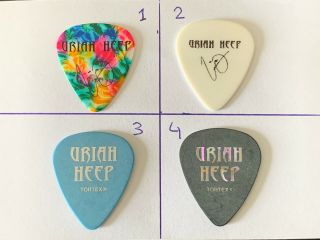 One Guitar Pick No: 2 Uriah Heep Mick Box White 2014