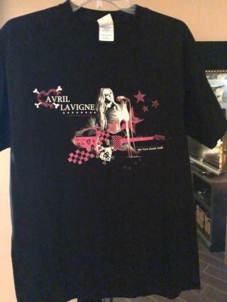 Avril Lavigne The Best Damn Tour 2008 Black T - Shirt (m) No Tags
