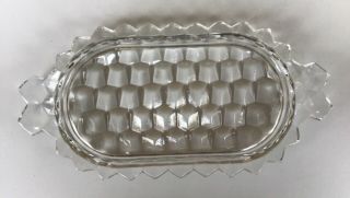 Vintage Fostoria American Glass Under Plate Tray For Creamer & Sugar Set