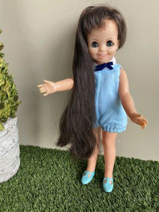 1971 Ideal Vintage Crissy Hair Growing Mia Doll Clothes And Shoes
