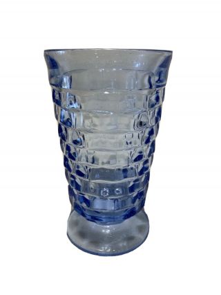Fostoria Cube Footed Ice Tea/water Goblet Light Blue 6 In - Have 7