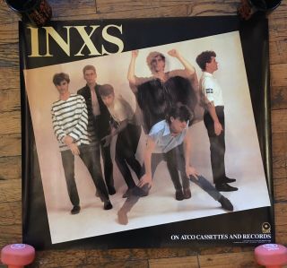 Inxs 1984 Atco Records Promo Poster Vintage Rare 24x26