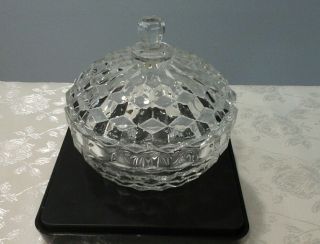 Vintage Colony Whitehall Clear Glass Candy Dish Bowl W Lid