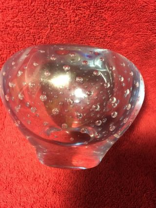Waterford Crystal Evolution Light Blue Vase Four Inches Tall