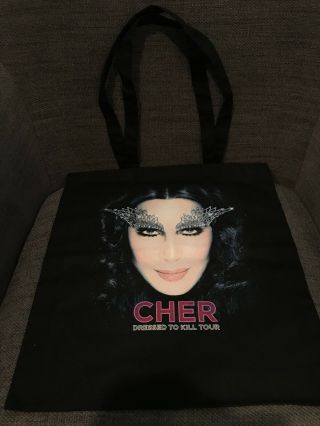 Cher Dressed To Kill Tour 2014 Limited Tote / Bag.  14 1/2 Wide X 15 1/2 Long