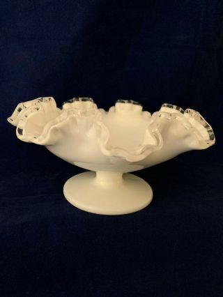 Silvercrest,  Unmarked Fenton Compote Dish