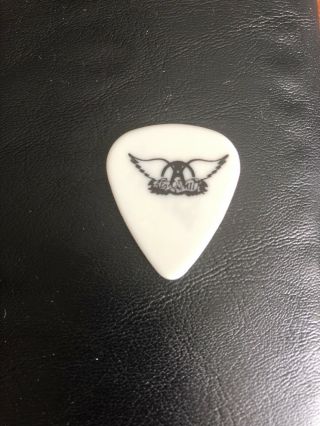 Aerosmith Brad Whitford Signature White Guitar Pick - 1993 Get A Grip Tour