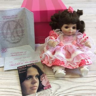 Marie Osmond Porcelain Dolls Paper Roses Baby Marie Tiny Tot 2002 1608 Box,