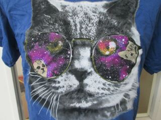 Pussy Cat With Rose Colored Glasses Richard Wheeler Large T Shirt