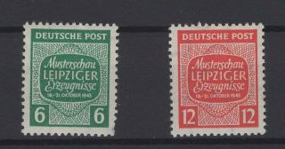 Soviet Occupational Zones,  Stamps,  1945,  Mi.  124 - 125 X