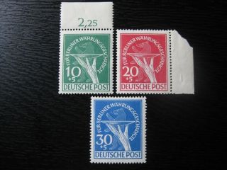 Berlin Germany Mi.  68 - 70 Rare Mnh Stamp Set Cv $420.  00