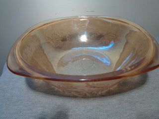 Jeannette Glass Iridescent Marigold/floragold Louisa Square 8 1/2 " Serving Bowl