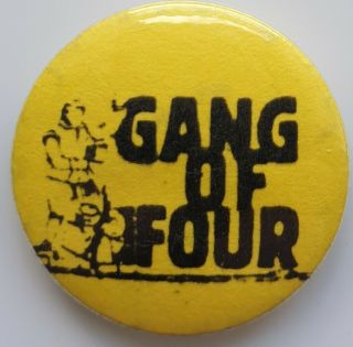 Gang Of Four Vintage Button Badge Post Punk Rock Wave 80 