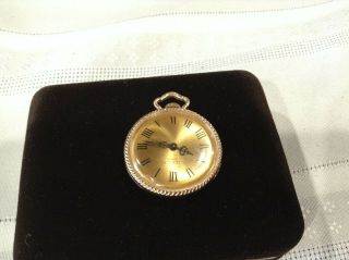 14.  6 Grams 14kt Gold Pocket Watch By Villereuse Scrap/wear Nr Tested/stamp